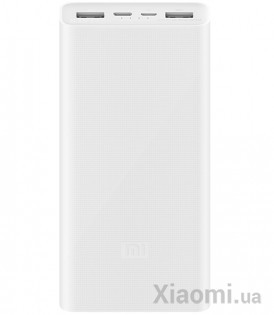 Универсальная батарея Xiaomi Mi Power Bank 3 20000mAh White (PLM18ZM)