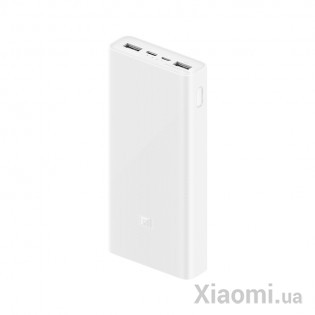 Универсальная батарея Xiaomi Mi Power Bank 3 20000mAh White (PLM18ZM)
