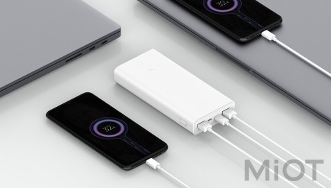 Універсальна батарея Xiaomi Mi Power bank 3 20000mAh 2USB+Type-C White ORIGINAL