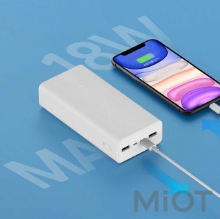 Універсальна батарея Xiaomi Mi Power bank 3 30000mAh 24Wh White (PB3018ZM)