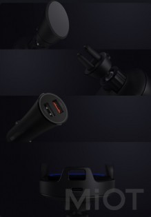 Автомобільне кріплення Xiaomi Mi Qi Car Wireless Charger 20W (WCJ02ZM) (GDS4108CN)