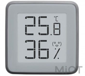 Цифровий Гігрометр Xiaomi Miaomiaoce E-Ink Screen Display Grey (MHO-C401)