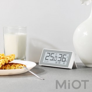 Термогігрометр з годинником Xiaomi Smart clock temperature and humidity meter (MHO-C303)