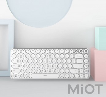 Клавіатура бездротова Xiaomi MiiiW AIR85 Bluetooth Dual Mode (MWXKT01) MAC/iPad/PC (UA) White