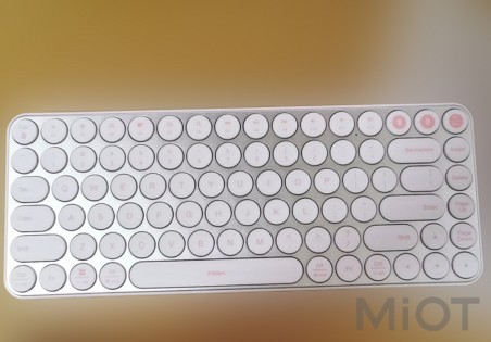 Клавіатура бездротова Xiaomi MiiiW AIR85 Bluetooth Dual Mode (MWXKT01) MAC/iPad/PC (UA) Pink
