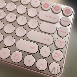 Клавіатура бездротова Xiaomi MiiiW AIR85 Bluetooth Dual Mode (MWXKT01) MAC/iPad/PC (UA) Pink