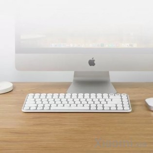 Клавиатура беспроводная Xiaomi MiiiW AIR85 Bluetooth Dual Mode (MWXKT01) MAC/iPad/PC (UA) White