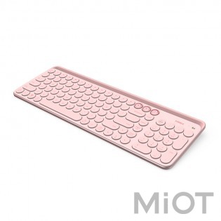 Бездротова Bluetooth-клавіатура Xiaomi MiiiW AIR85 Plus MWBK01 Keyboard Bluetooth Dual Mode Pink