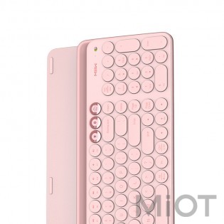 Бездротова Bluetooth-клавіатура Xiaomi MiiiW AIR85 Plus MWBK01 Keyboard Bluetooth Dual Mode Pink