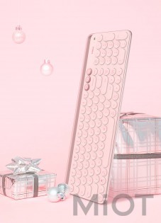 Бездротова Bluetooth-клавіатура Xiaomi MiiiW AIR85 Plus MWBK01 Keyboard Bluetooth Dual Mode Pink