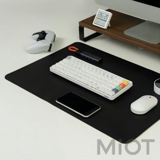 Ігрова поверхня килимок для мишки Xiaomi MiiiW Leather Cork Mouse Pad M Black (MWMLV01)