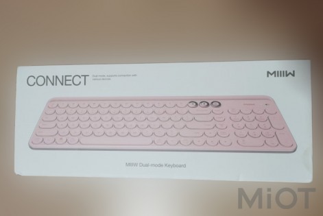 Бездротова Bluetooth-клавіатура Xiaomi MiiiW AIR85 Plus MWBK01 Keyboard Bluetooth Dual Mode Pink