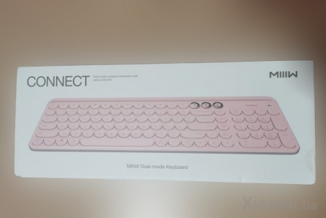 Беспроводная Bluetooth-клавиатура Xiaomi MiiiW (MWBK01) Pink