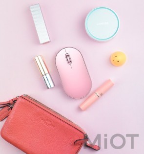 Мишка бездротова Xiaomi MiiiW Portable Mouse Air Pink MWWHM01