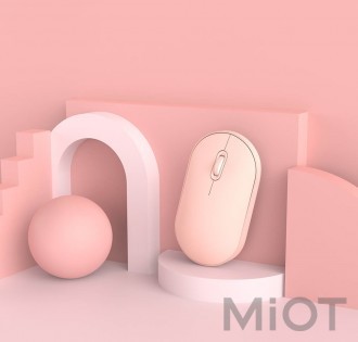 Мишка бездротова Xiaomi MiiiW Portable Mouse Lite Pink MWPM01
