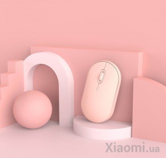 Мышка беспроводная Xiaomi MiiiW Portable Mouse Lite Pink MWPM01