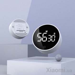 Электронный таймер Xiaomi MIIIW rotating timer (NK5260) White