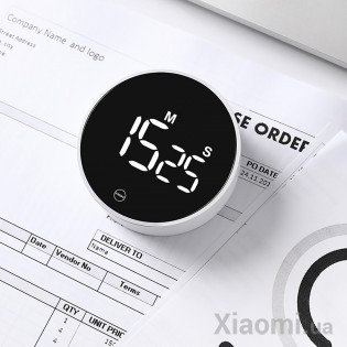 Электронный таймер Xiaomi MIIIW rotating timer (NK5260) White