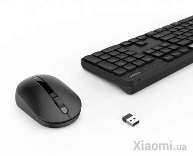 Комплект клавиатура + мышь Xiaomi MiiiW wireless keyboard and mouse set Black WXJS01YM