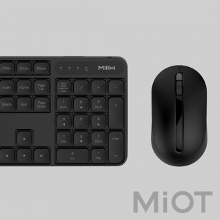 Комплект клавіатура + миша Xiaomi MiiiW wireless keyboard and mouse set Black MWWC01