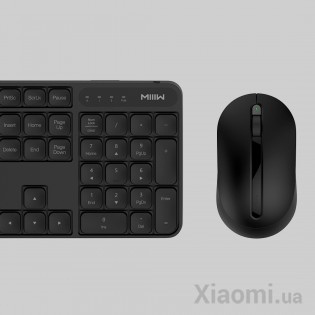 Комплект клавиатура + мышь Xiaomi MiiiW wireless keyboard and mouse set Black WXJS01YM