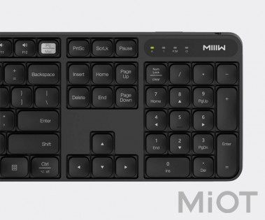 Комплект клавіатура + миша Xiaomi MiiiW wireless keyboard and mouse set Black MWWC01