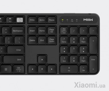 Комплект клавиатура + мышь Xiaomi MiiiW wireless keyboard and mouse set Black WXJS01YM