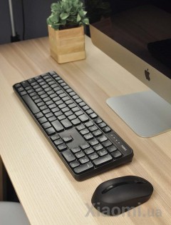 Комплект клавиатура + мышь Xiaomi MiiiW wireless keyboard and mouse set Black WXJS01YM