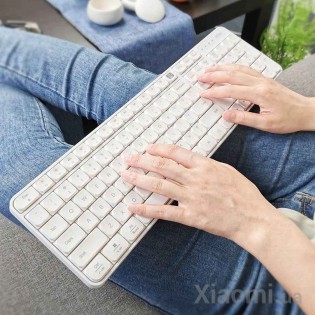Комплект клавиатура+мышь Xiaomi MiiiW wireless keyboard and mouse set White MWWK01 / MWWM01