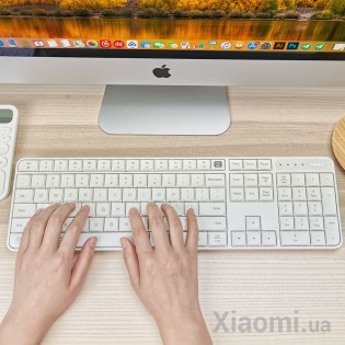 Комплект клавиатура+мышь Xiaomi MiiiW wireless keyboard and mouse set White MWWK01 / MWWM01