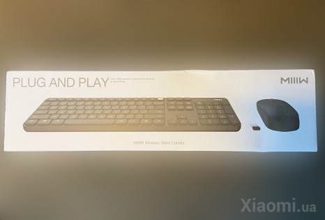 Комплект клавиатура + мышь Xiaomi MiiiW wireless keyboard and mouse set Black WXJS01YM