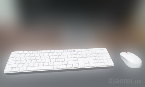 Комплект клавиатура+мышь Xiaomi MiiiW wireless keyboard and mouse set White MWWK01 / MWWM01