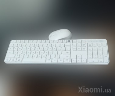 Комплект клавиатура+мышь Xiaomi MiiiW wireless keyboard and mouse set White MWWK01 / MWWM01