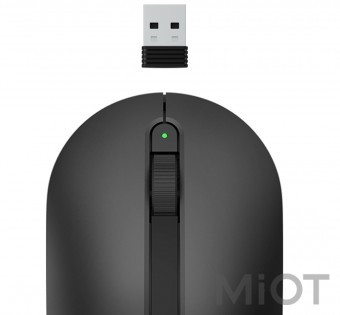 Мишка бездротова Xiaomi MiiiW Wireless Office Mouse Black MWWM01
