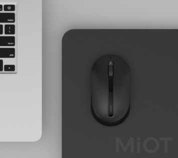 Мишка бездротова Xiaomi MiiiW Wireless Office Mouse Black MWWM01