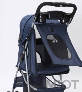 Портативна складана коляска для домашніх тварин Xiaomi Mini Monstar Blue 74x47x100cm
