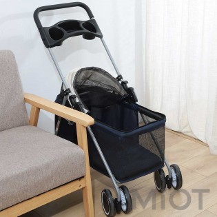 Портативна складана коляска для домашніх тварин Xiaomi Mini Monstar White 77x45x88cm
