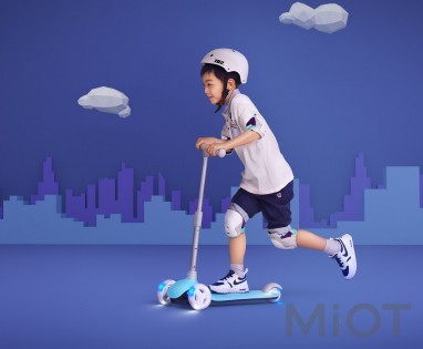 Дитячий самокат-кікборд Xiaomi MITU Rice Rabbit Scooter (HBC01YM) Blue