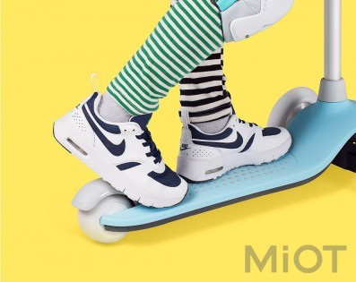 Дитячий самокат-кікборд Xiaomi MITU Rice Rabbit Scooter (HBC01YM) Blue