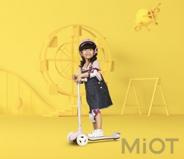 Дитячий самокат-кікборд Xiaomi MITU Rice Rabbit Scooter (HBC01YM) Pink