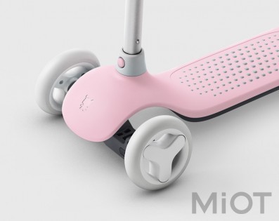 Дитячий самокат-кікборд Xiaomi MITU Rice Rabbit Scooter (HBC01YM) Pink