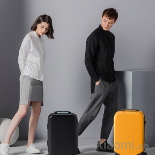 Чемодан Xiaomi Runmi 90 Ninetygo Iceland Smart Unlock Suitcase 20" Black (6970055345828)
