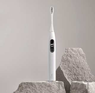 Електрична зубна щітка Xiaomi Oclean X Pro Elite Limestone Grey (OLED) (Міжнародна версія)