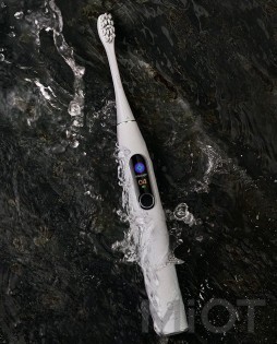 Електрична зубна щітка Xiaomi Oclean X Pro Elite Limestone Grey (OLED) (Міжнародна версія)