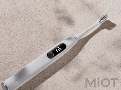 Електрична зубна щітка Xiaomi Oclean X Pro Elite Limestone Grey (OLED) (Міжнародна версія)