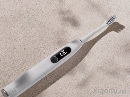 Электрическая зубная щетка Xiaomi Oclean X Pro Elite Limestone Grey (OLED) (Международная версия)
