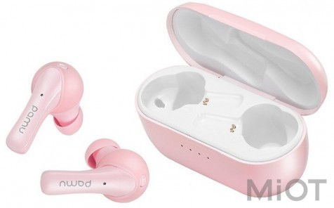 Бездротова Bluetooth-гарнітура Xiaomi PaMu Slide mini Pink