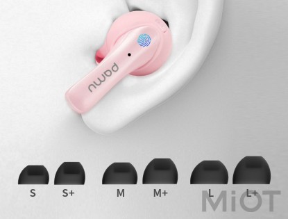 Бездротова Bluetooth-гарнітура Xiaomi PaMu Slide mini Pink