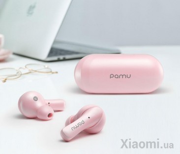 Беспроводная Bluetooth-гарнитура Xiaomi PaMu Slide mini Pink