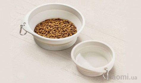 Силиконовая складная чаша для животных Xiaomi Pet Silicone Folding Bowl Small (PE005-S)